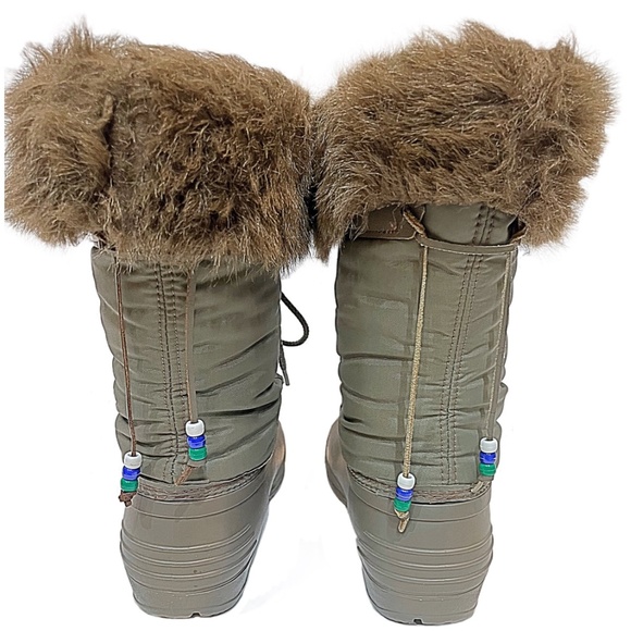 Vintage Sorel Kaufman Nylon Waterproof Snow Winter Rain Duck Boots, Sz 7 - Picture 7 of 12